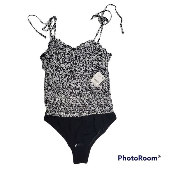 FREE PEOPLE Bardot Bodysuit Size SMALL - Picture 3 of 14